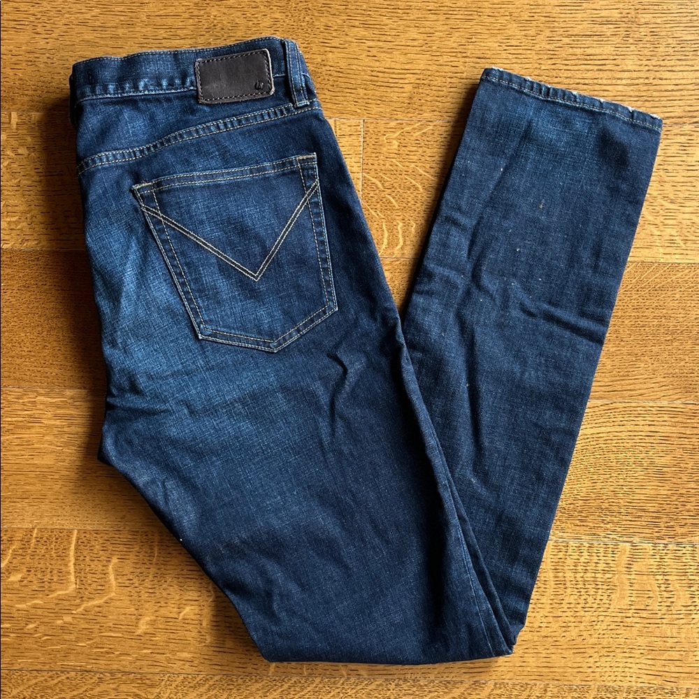 John Varvatos Dark Blue Wight Skinny Jeans Sz 34